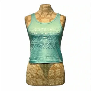 Crop  Top Tank Blue Size XS